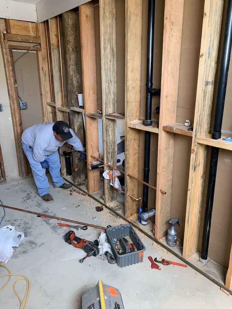 Commercial rough-in plumbing for Gas Line Repair in Oakwood Acres
